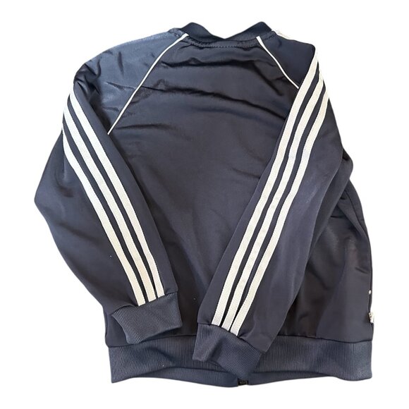 Adidas Track Suit Boys 3T Blueish Gray with Three White Stripes 2pc - Picture 3 of 5
